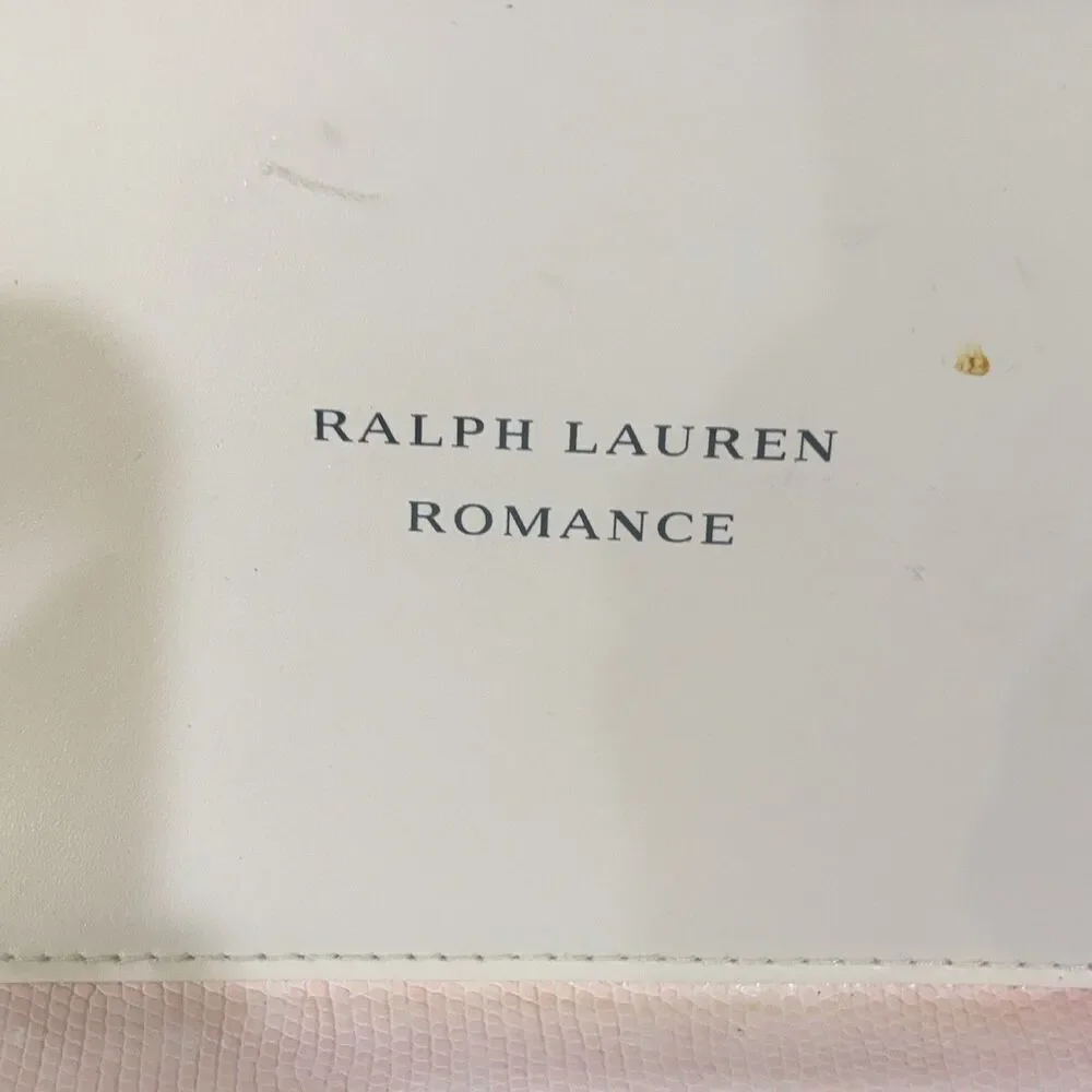 Ralph Lauren Romance Cosmetic Travel Case Light Pink Zipper 7x5